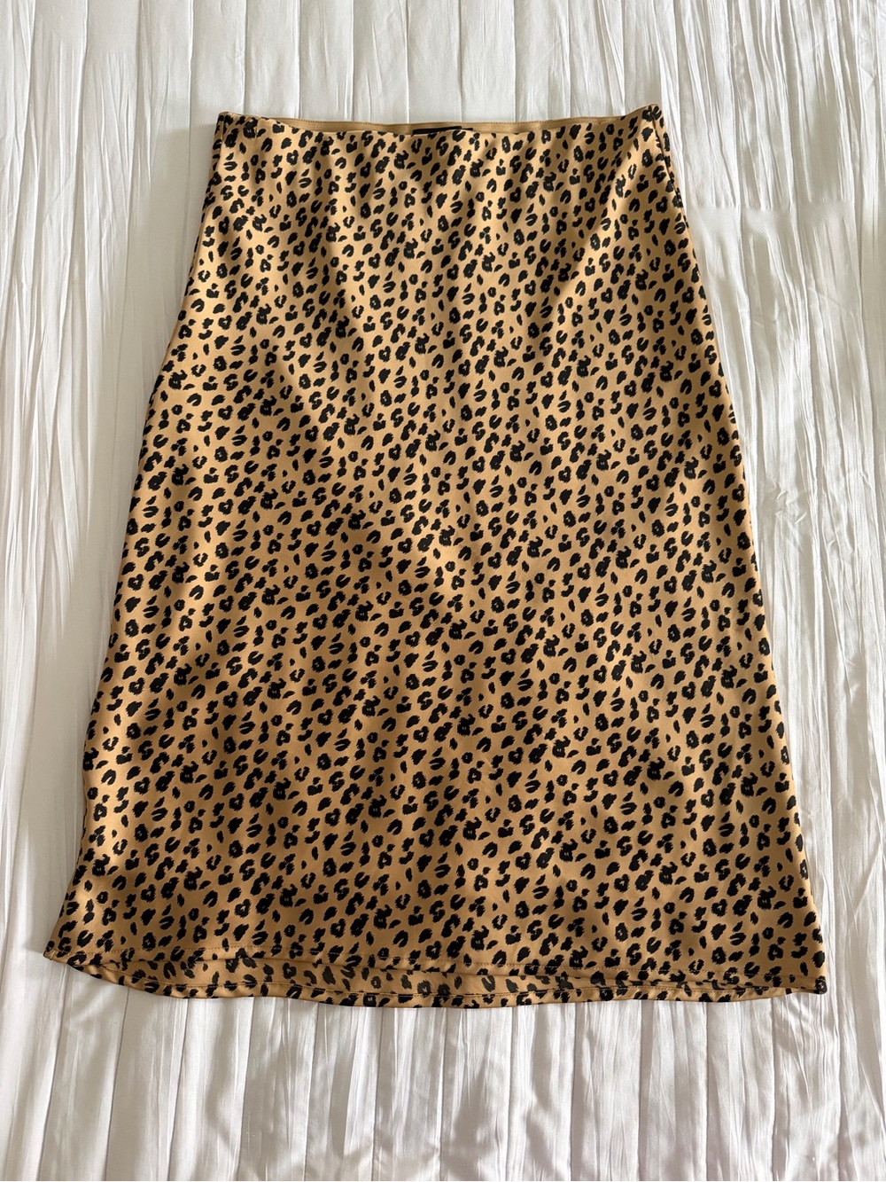 Glassons Leopard Print Midi Skirt - Tan & Black
